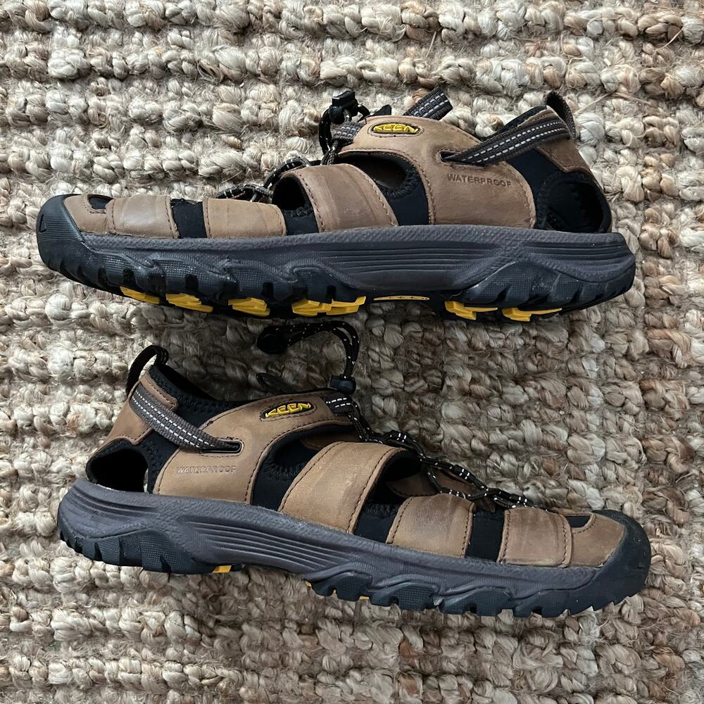 KEEN Newport Leather Sandals Mens 10 Brown Waterproof Hiking Water Shoes - Picture 4 of 15